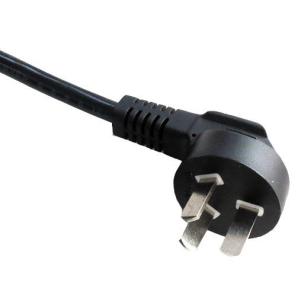 3C电源线-国标CCC认证三芯10A直角GB2099标准AC电源连接线插头生产定制