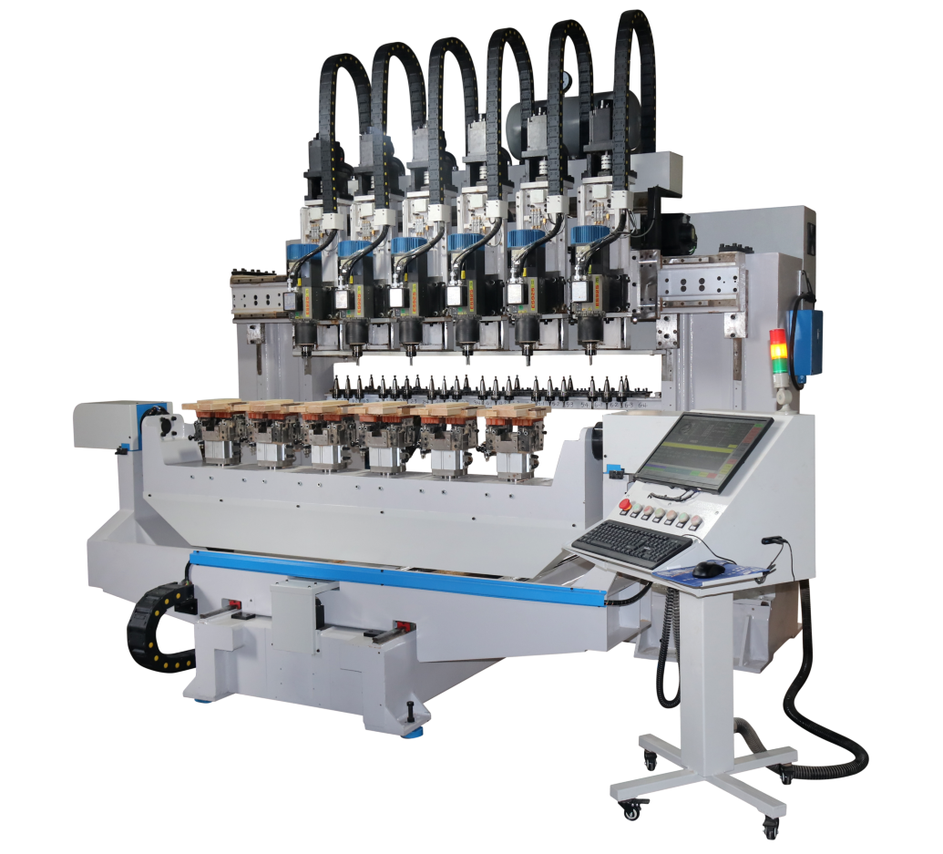 六工位木工五轴数控加工中心