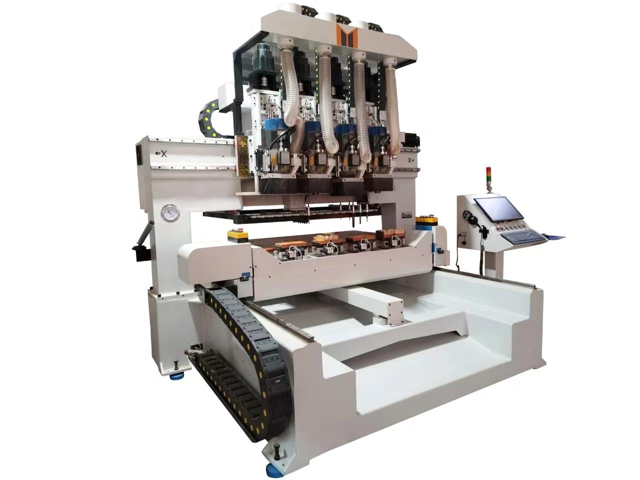 有台面四工位五轴木工加工中心