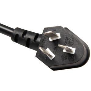 3C电源线-国标CCC认证三芯10A弯角蛇形电源连插头生产定制